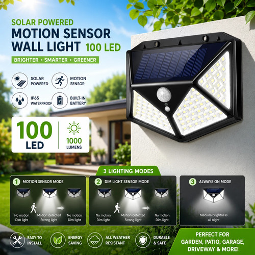 Solar power pir motion sensor - solar,