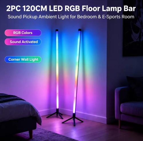 2pcs rgb floor - rgb, lamp