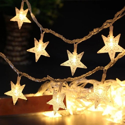 Led star fairy lights string - led,
