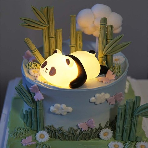 Cute panda night - night, light